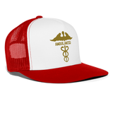 Trucker Cap "ambulancier" - blanco/rojo