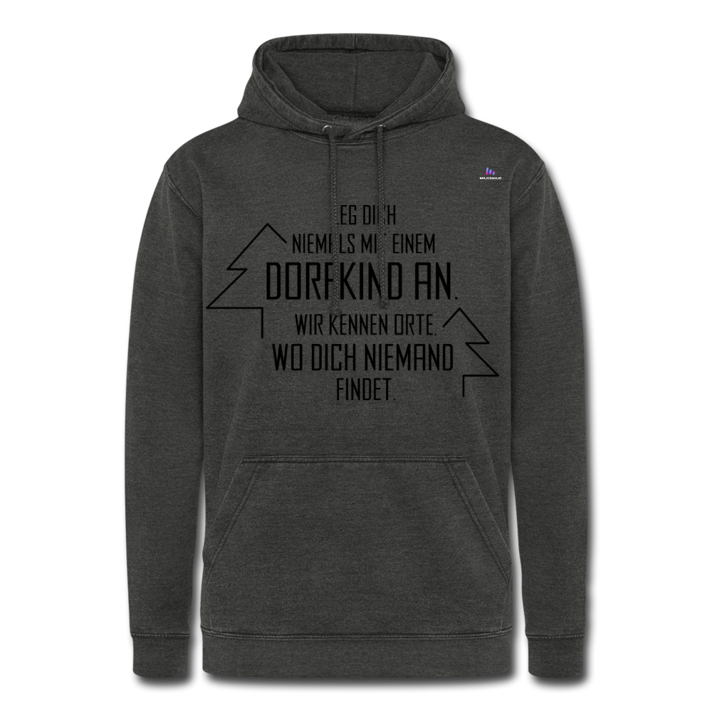 Unisex Vintage Hoodie "Dorfkind" - negro vintage