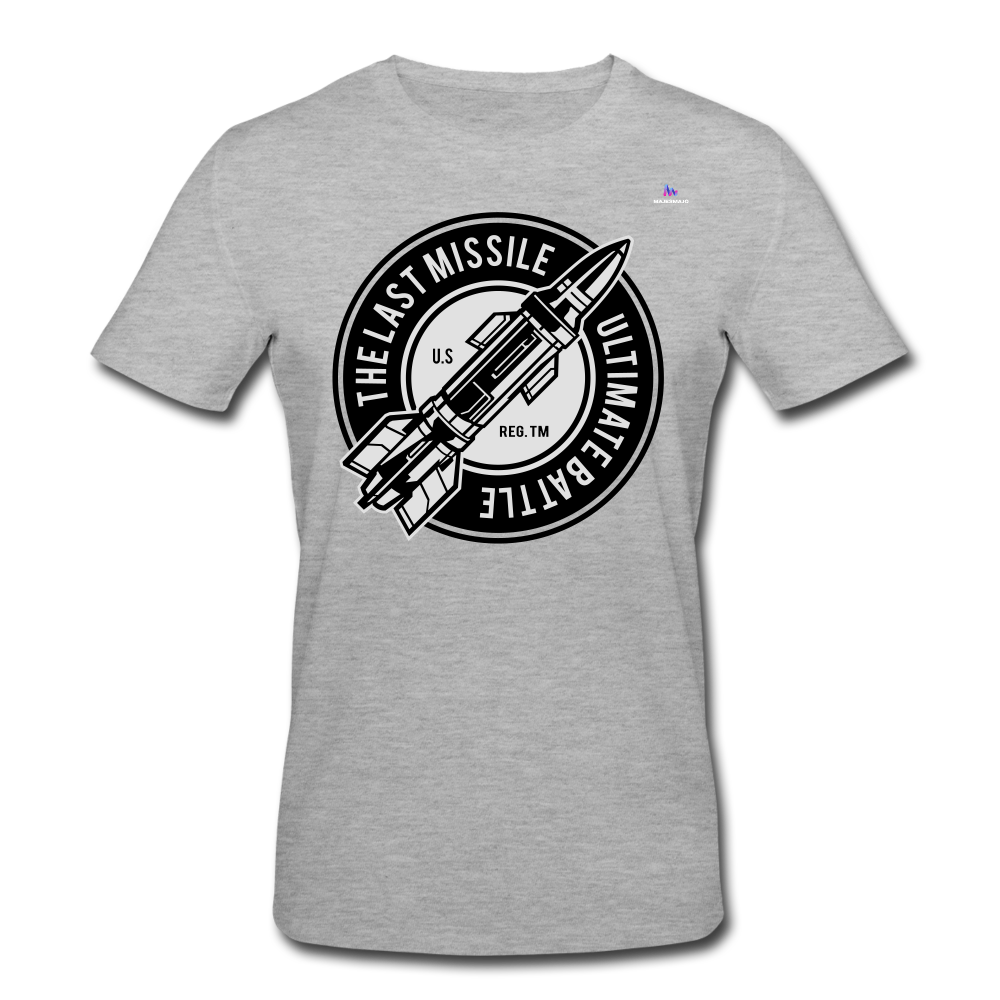 Men's Organic T-Shirt by Stanley & Stella "The last missile" - gris jaspeado