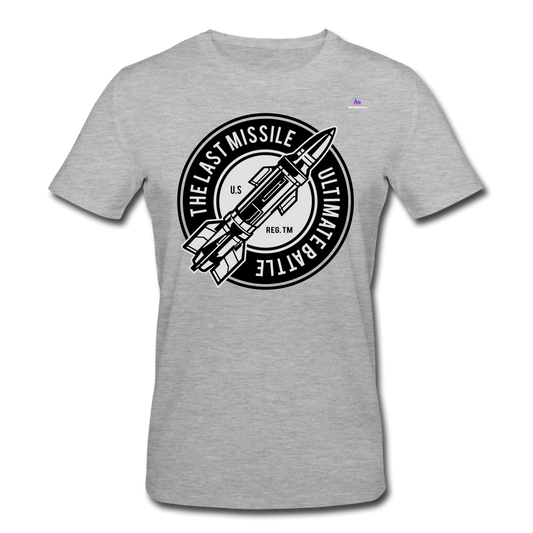 Men's Organic T-Shirt by Stanley & Stella "The last missile" - gris jaspeado