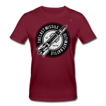 Men's Organic T-Shirt by Stanley & Stella "The last missile" - rojo burdeos