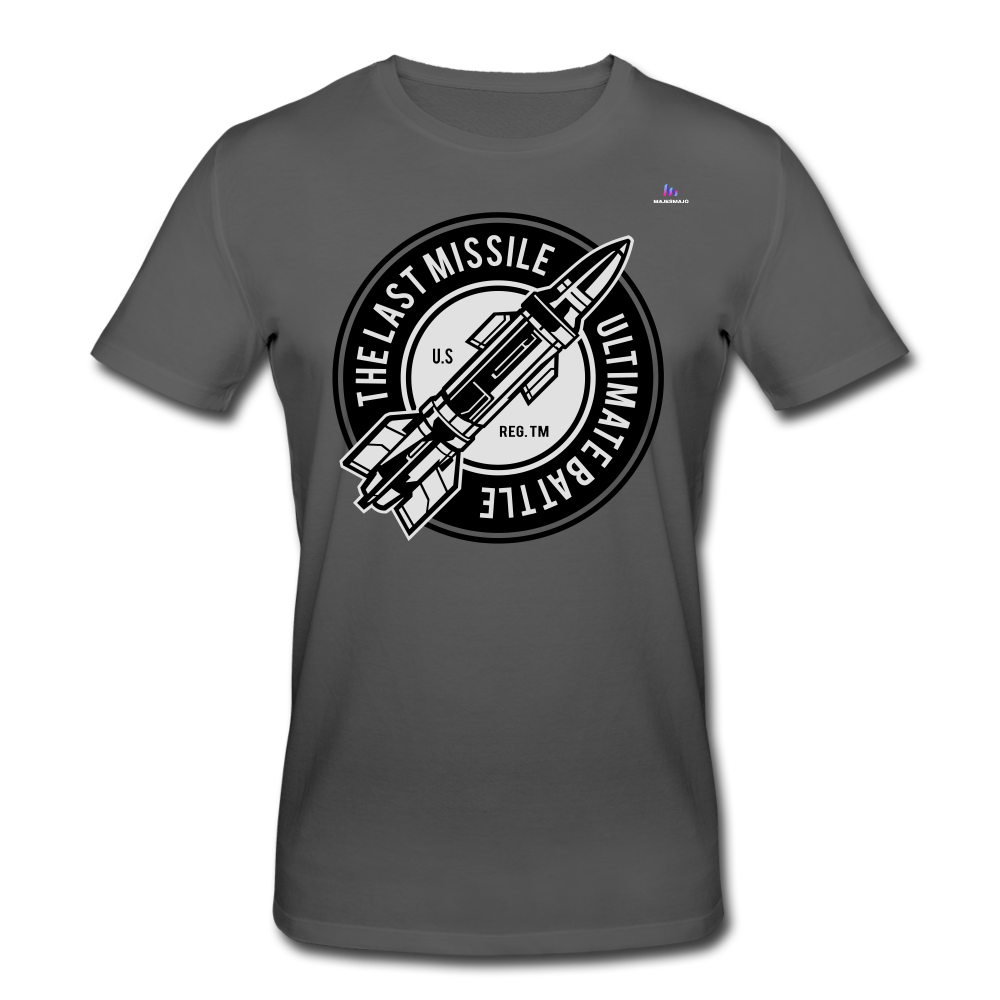 Men's Organic T-Shirt by Stanley & Stella "The last missile" - antracita