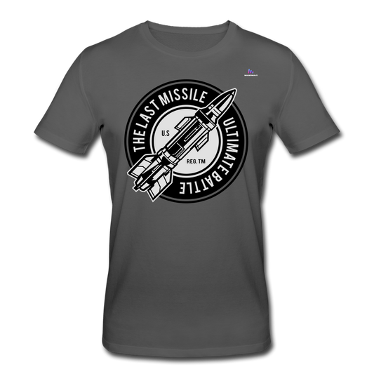 Men's Organic T-Shirt by Stanley & Stella "The last missile" - antracita