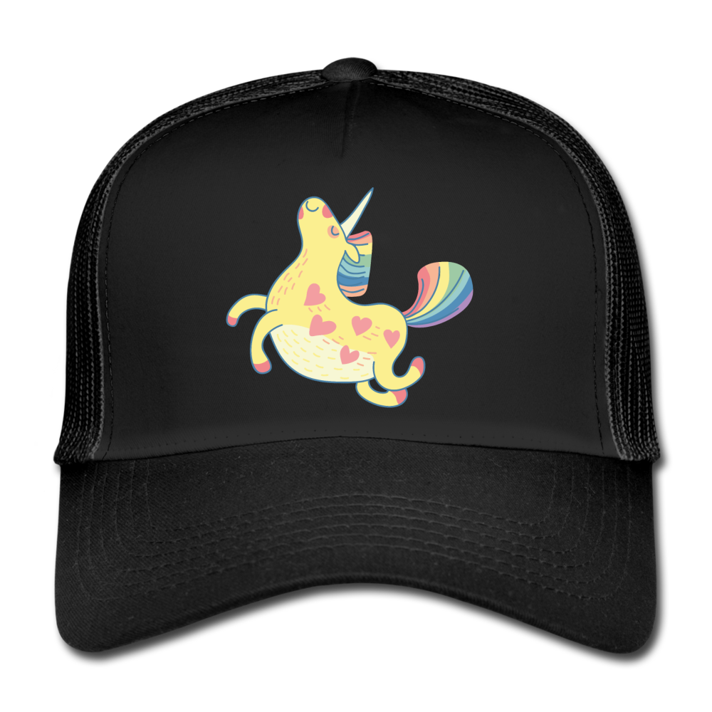 Trucker Cap "Unicorn" - negro/negro