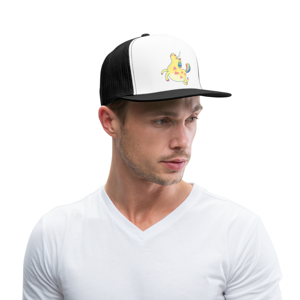 Trucker Cap "Unicorn" - blanca/negro