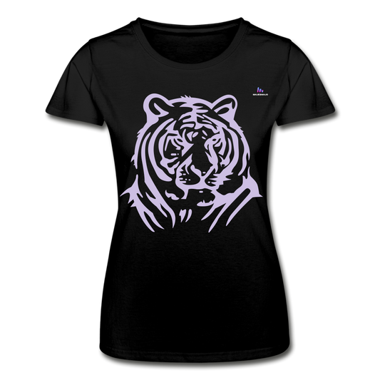 Women's T-Shirt by Fruit of the Loom "tiger" - negro