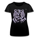 Women's T-Shirt by Fruit of the Loom "tiger" - negro