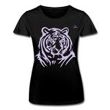 Women's T-Shirt by Fruit of the Loom "tiger" - negro