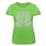 Women's T-Shirt by Fruit of the Loom "tiger" - verde claro