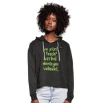 Women's Cropped Hoodie "Frech?" - antracita