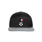 Snapback Cap "I love French football" - negro/gris