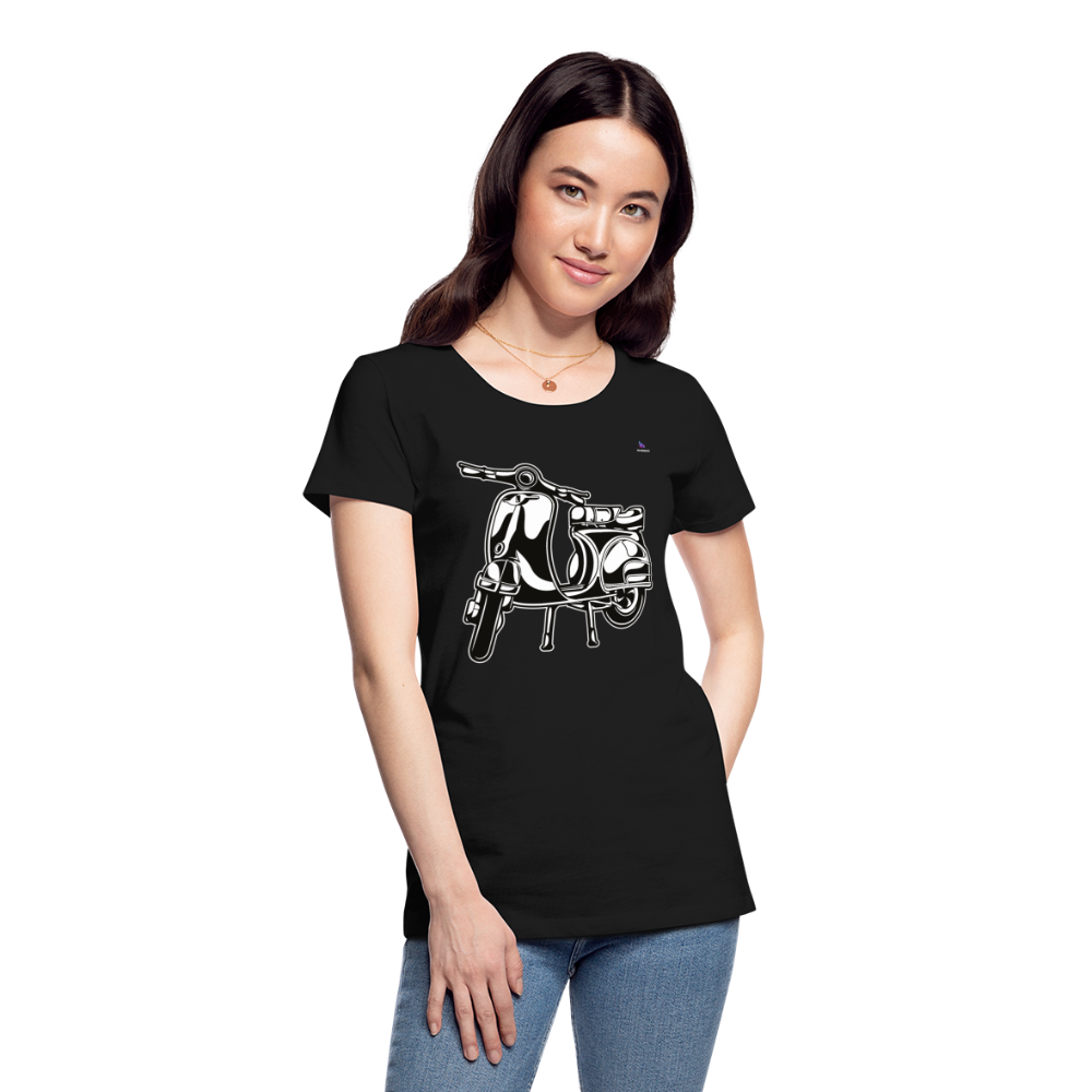 Women's Premium Organic T-Shirt "Ride with me" - negro