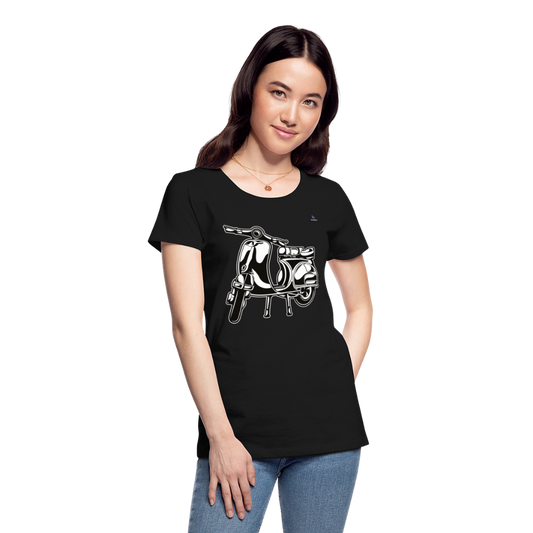Women's Premium Organic T-Shirt "Ride with me" - negro