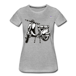 Women's Premium Organic T-Shirt "Ride with me" - gris jaspeado