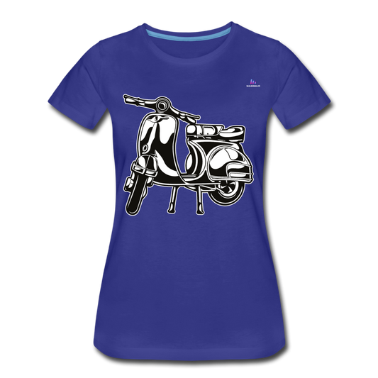 Women's Premium Organic T-Shirt "Ride with me" - azul real