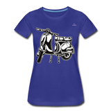 Women's Premium Organic T-Shirt "Ride with me" - azul real