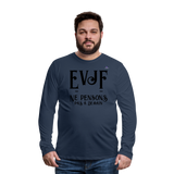 Men's Premium Longsleeve Shirt "evjf no year" - azul marino