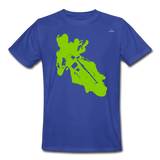 xCamiseta de trabajo para hombre "moto" - azul royal