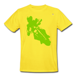 xCamiseta de trabajo para hombre "moto" - amarillo