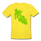 xCamiseta de trabajo para hombre "moto" - amarillo