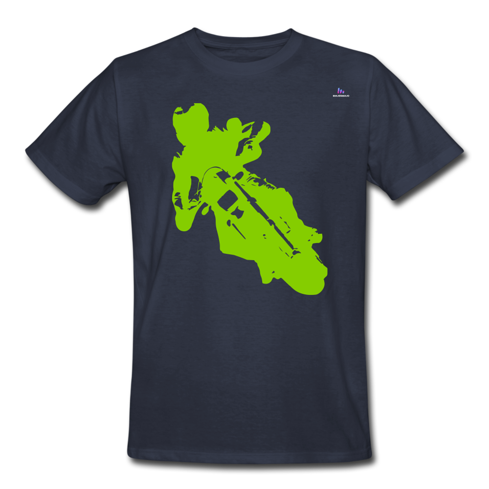 xCamiseta de trabajo para hombre "moto" - azul marino