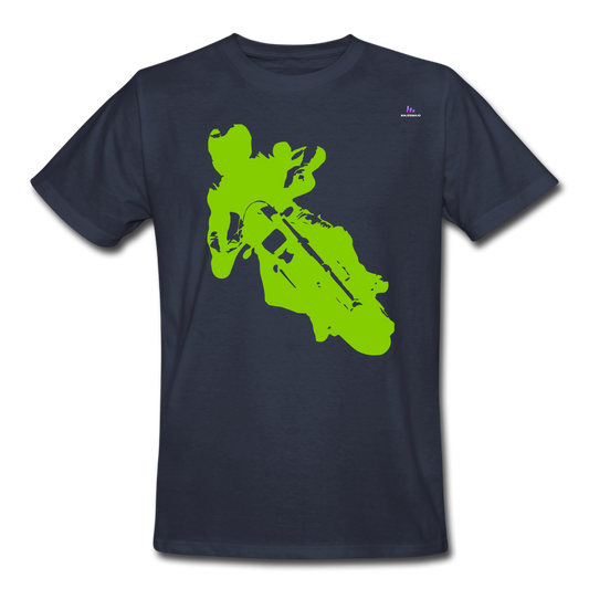 xCamiseta de trabajo para hombre "moto" - azul marino