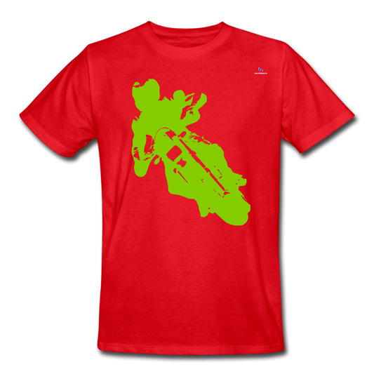 xCamiseta de trabajo para hombre "moto" - rojo