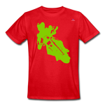 xCamiseta de trabajo para hombre "moto" - rojo