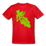 xCamiseta de trabajo para hombre "moto" - rojo