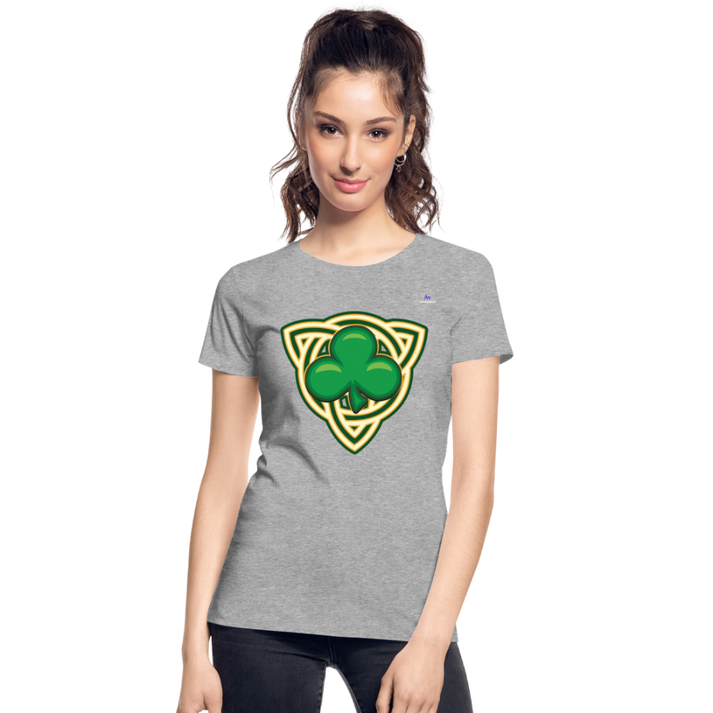 Camiseta orgánica premium "st patrick's day" - gris jaspeado