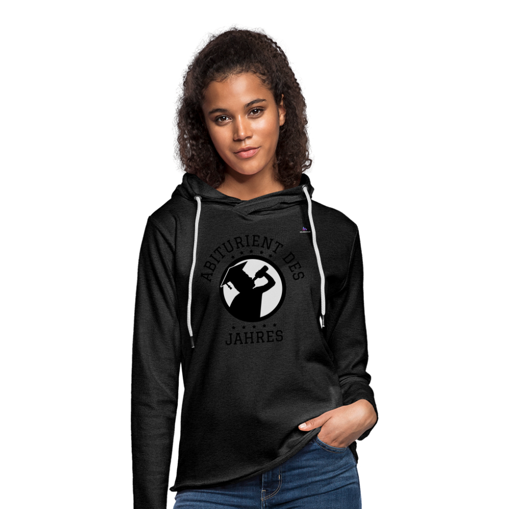 1Sudadera ligera unisex con capucha "abiturient des jahres" - antracita