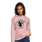 1Sudadera ligera unisex con capucha "abiturient des jahres" - rosa crema jaspeado