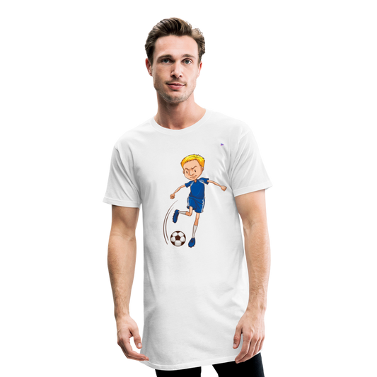 1Camiseta urbana para hombre "Football player" - blanco