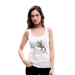 1Camiseta de tirantes premium mujer "Horseman" - blanco