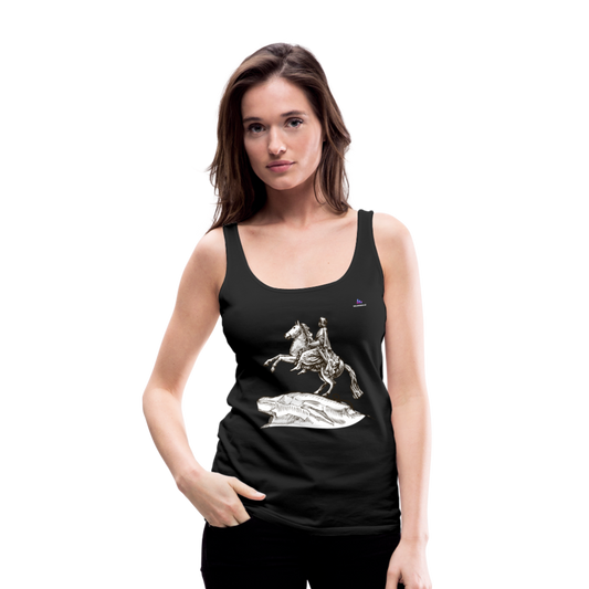 1Camiseta de tirantes premium mujer "Horseman" - negro