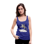 1Camiseta de tirantes premium mujer "Horseman" - azul real