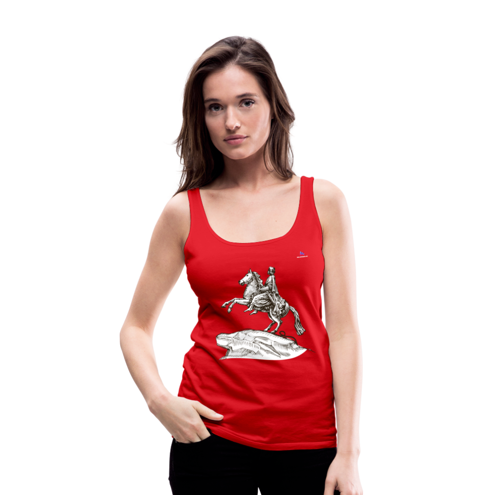 1Camiseta de tirantes premium mujer "Horseman" - rojo