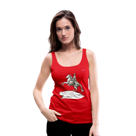 1Camiseta de tirantes premium mujer "Horseman" - rojo