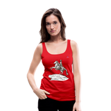 1Camiseta de tirantes premium mujer "Horseman" - rojo