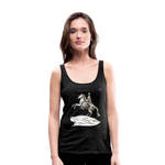 1Camiseta de tirantes premium mujer "Horseman" - antracita