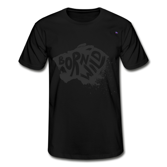 1Camiseta para hombre de Fruit of the Loom"Born Wild" - negro