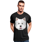 1Camiseta Tri-Blend unisex de Bella + Canvas"Dog Face" - negro jaspeado