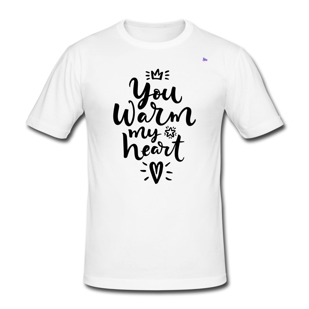 Camiseta pesada Gildan para hombre"christmas lettering" - blanco