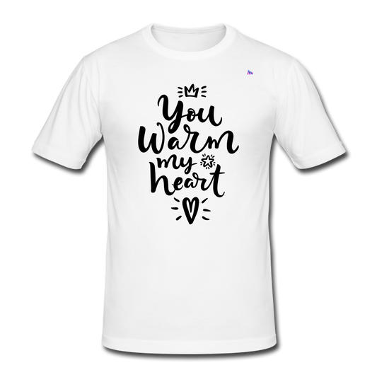 Camiseta pesada Gildan para hombre"christmas lettering" - blanco