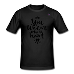 Camiseta pesada Gildan para hombre"christmas lettering" - negro