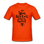 Camiseta pesada Gildan para hombre"christmas lettering" - naranja