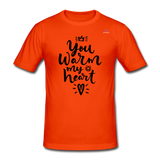 Camiseta pesada Gildan para hombre"christmas lettering" - naranja