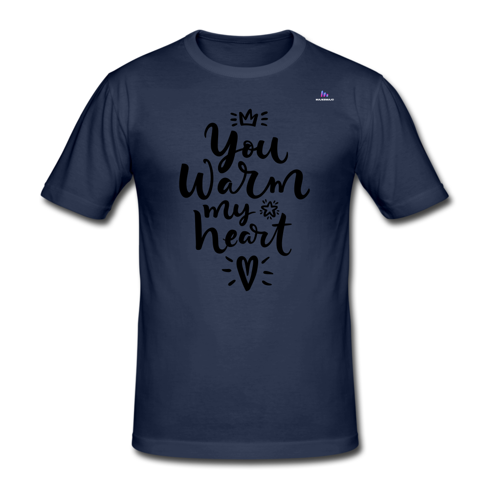 Camiseta pesada Gildan para hombre"christmas lettering" - azul marino