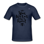 Camiseta pesada Gildan para hombre"christmas lettering" - azul marino