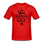 Camiseta pesada Gildan para hombre"christmas lettering" - rojo